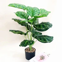 artificial plants large green false banyan branches diy wedding decorations art beautify hotel living room party home decor