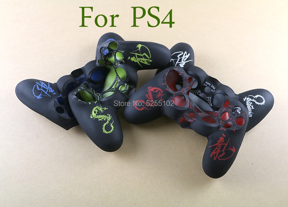 2 предмета в комплекте для SONY playstation 4 PS4 контроллер кожи Дракон силиконовый чехол