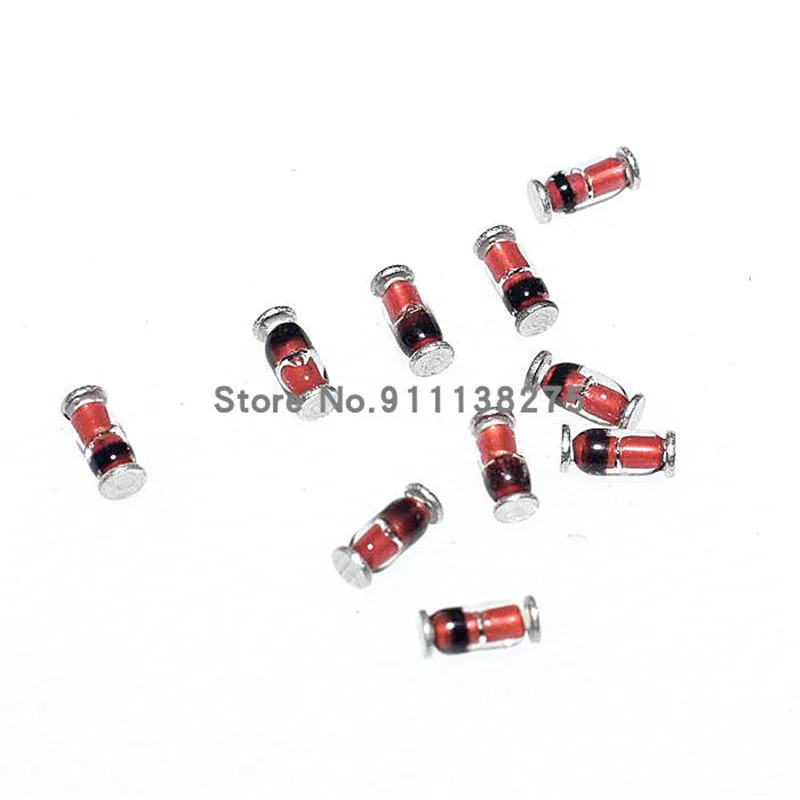 100 шт. SMD коммутационный диод LL4148 1N4148 стеклянный цилиндр 1206 в упаковке - купить по