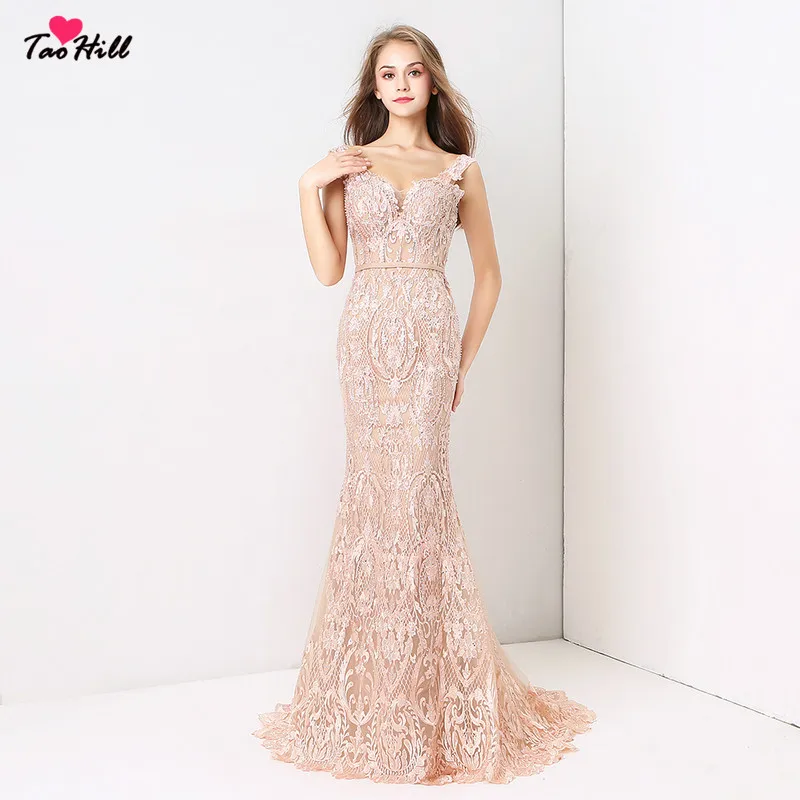 TaoHill в наличии! Удивительные арабские сексуальные платья русалки на бретельках