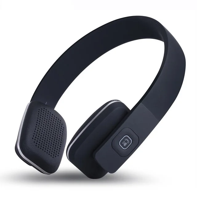 Наушники в простом стиле BOAS LC-8600, одноцветные, беспроводные, Bluetooth 4,1, стерео наушники, компьютерные наушники с микрофоном - Цвет: Black