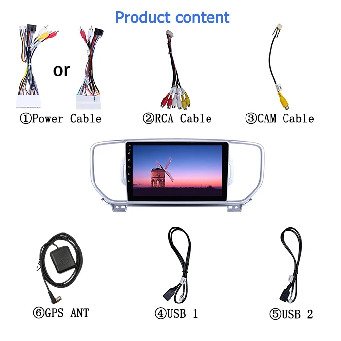 Автомагнитола BF 9 дюймов с Carplay Android Авто 4 ГБ ОЗУ 64 Гб ПЗУ мультимедийный