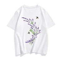 oversized t shirts women men lavender print tshirt sleeve fashion female summer clothe harajuku tops t shirt short graphic z8f3