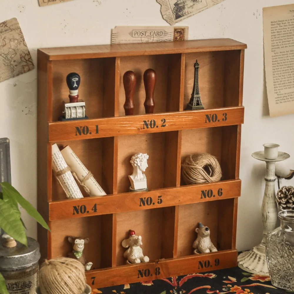 

1pc Home Desktop Sundries Rack Storage Shelf Compartment Multi-grid Shelf