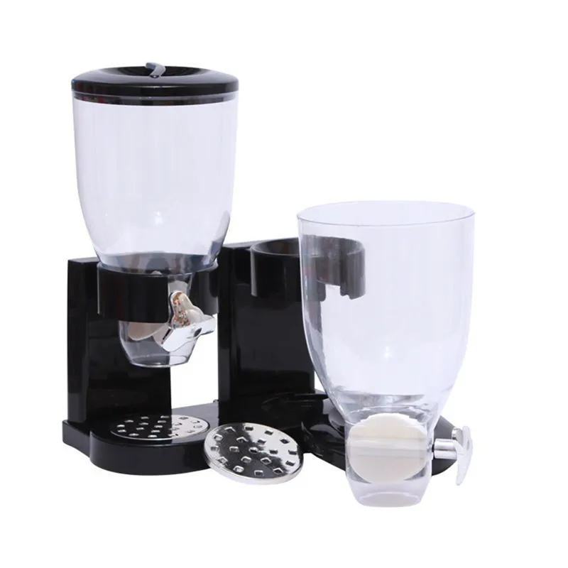 Диспенсер для злаков двойной одиночный контейнер хранения сухих продуктов