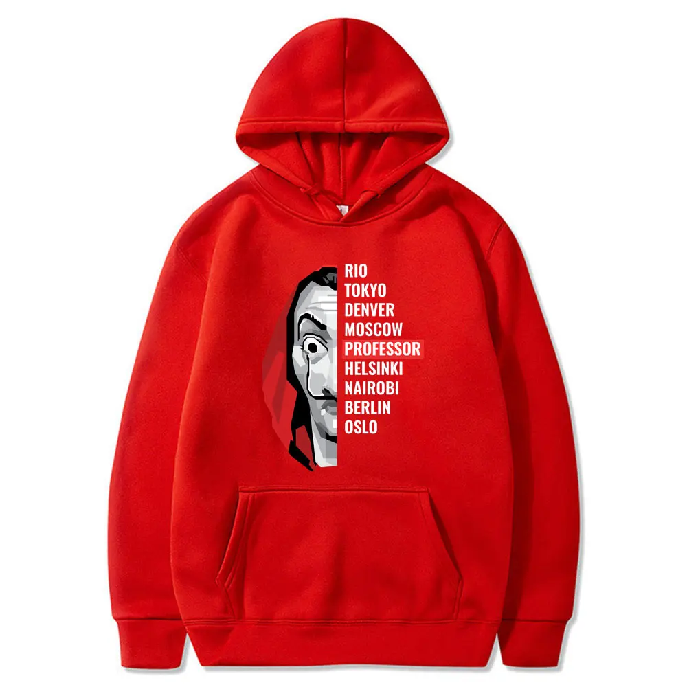 

Autumn New Hooded Games Sweatshirts House of Paper Money Heist La Casa De Papel Hoodies for Men Plus Size Women Tops