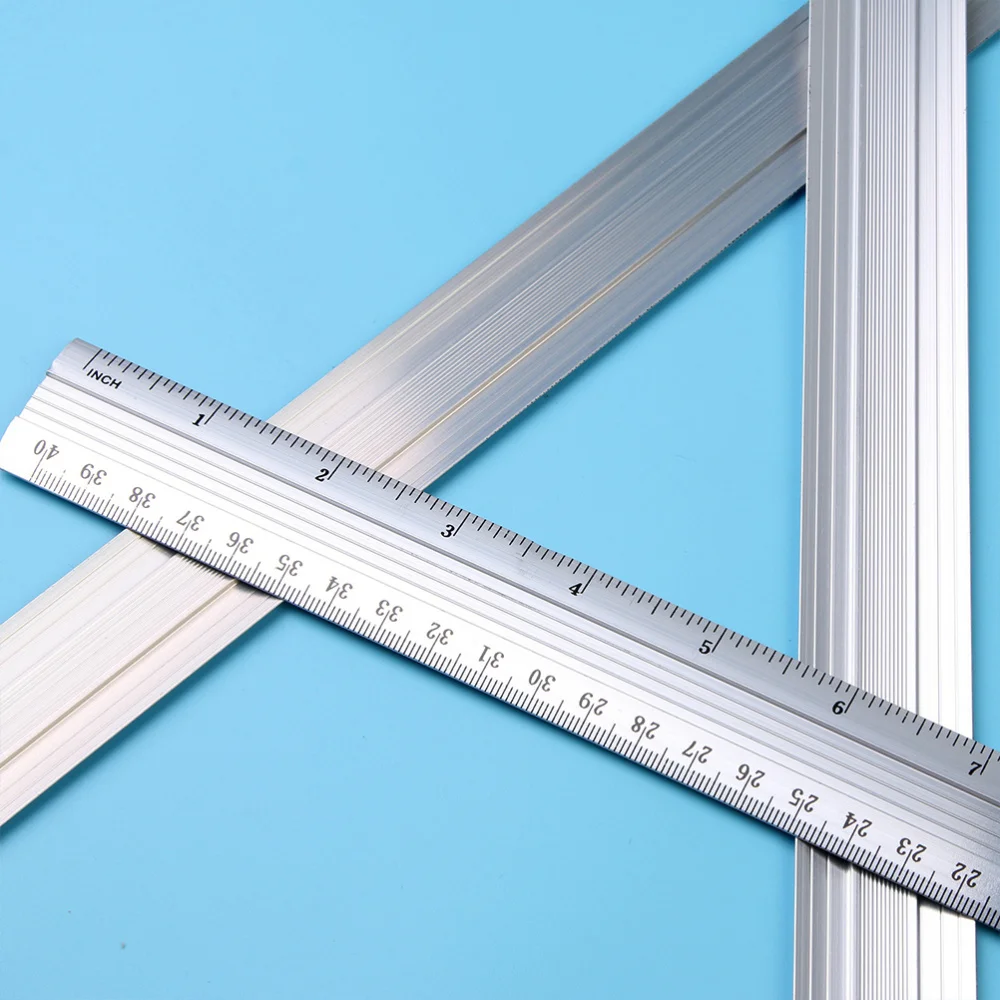 

10pcs Portable Straight Ruler Multi-color Aluminum Ruler Durable Metal Ruler Practical Stationery Set for Home School Office 15