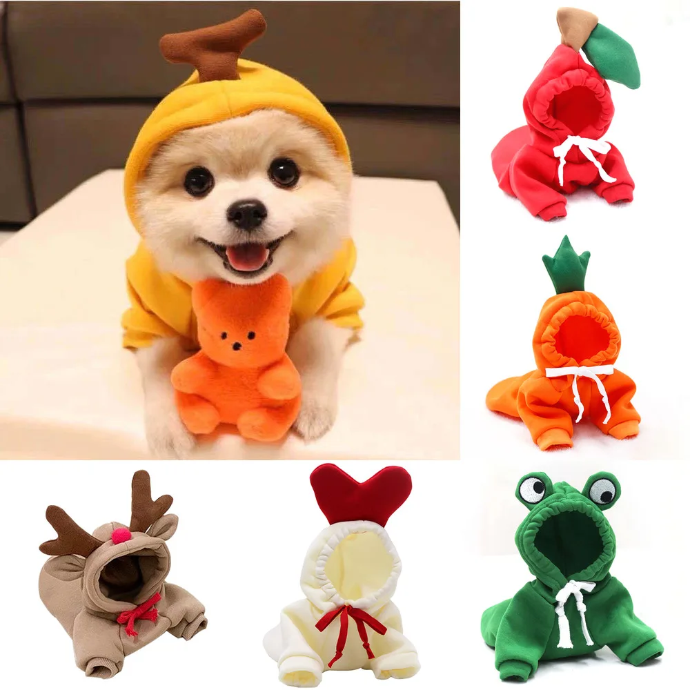 

Милые толстовки для собак, зимнее теплое пальто для домашних животных, Женская куртка для собаки, одежда для щенка, одежда для французского ...