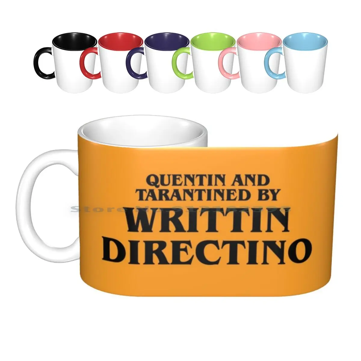 

Quentin And Tarantined By Writtin Directino Ceramic Mugs Coffee Cups Milk Tea Mug Quentin Tarantino Written Quentin Pulp
