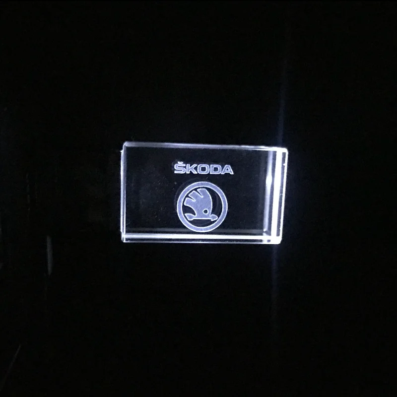 Хрустальный Автомобильный ключ Skoda модный хрустальный USB флэш накопитель с
