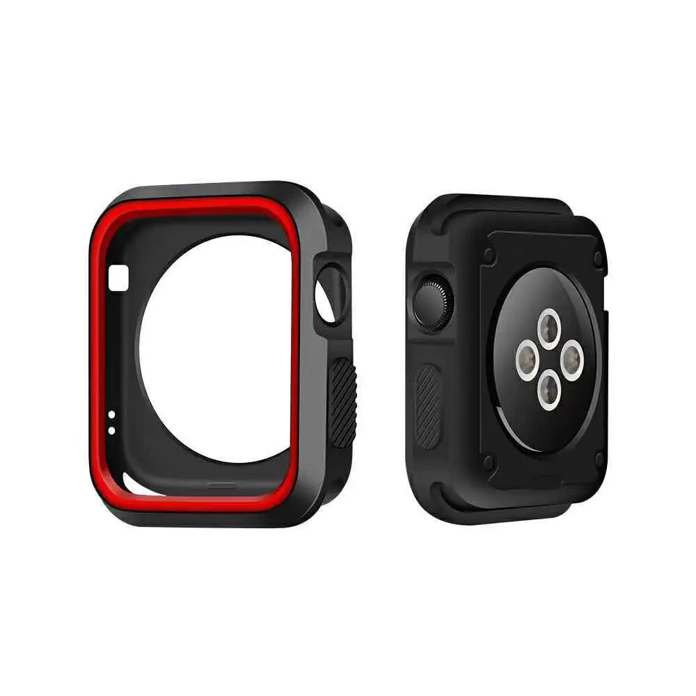 Силиконовый чехол для apple watch band series 6 5 42 38 40 мм 44 полноразмерный резиновый