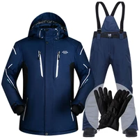 ski suit men winter 2020 waterproof windproof thicken warm snow clothes men ski sets jacket skiing and snowboarding suits brands