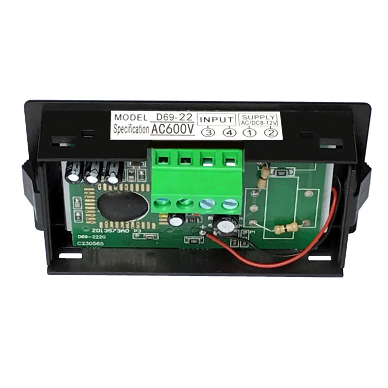 Вольтметр D69 с ЖК-дисплеем диапазон вольтметра переменный ток 0-200 в 0-600 панельный