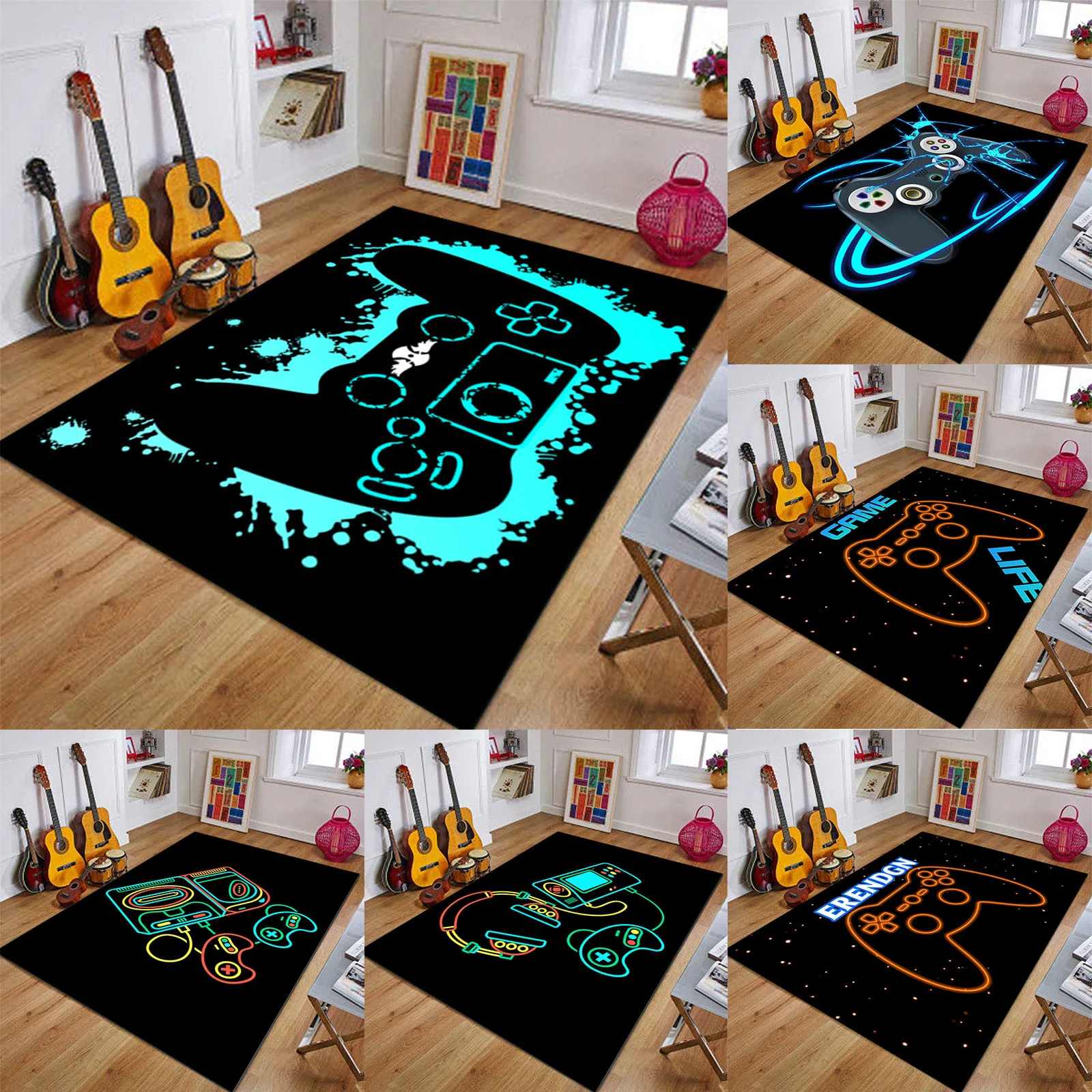 

The New Game Controller Carpet Doormat Decoration Home Bedroom Non-Slip Floor Mat Doormats Living Room Bathroom Aisle Floor Mat