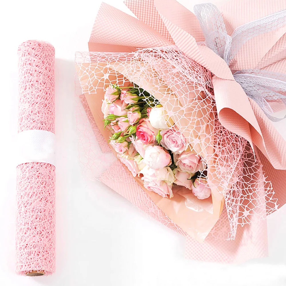 

1Pcs Color Mesh Bouquet Wrapping Paper DIY Handmade Scrapbook Decorative Wedding Birthday Party Supplies