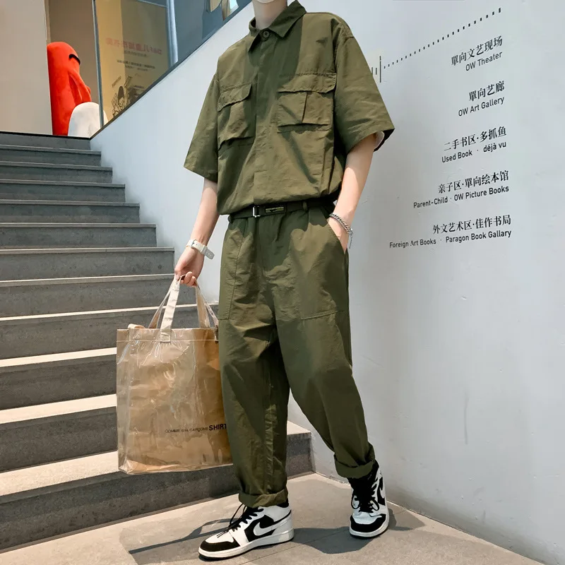 Комбинезон мужской спортивный в стиле ретро хип-хоп 2021 | Мужская одежда