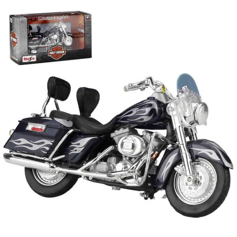 

Игрушечный автомобиль Maisto 1:18 Harley 2002 FLHRSEI CVO, сплав, мотоцикл, металлическая модель автомобиля на заказ, имитация детских подарков, коллекция