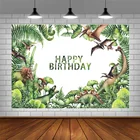Фон для фотографий Avezano, тропический лес, динозавр, день рождения, торты