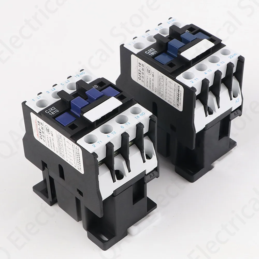 AC 220V контактор CJX2 1801 24VAC 1 фаза 380VAC 3 фазы|Замыкатели| |