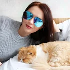 Бренд VEITHDIA, женские и мужские солнцезащитные очки без оправы, модные винтажные Поляризованные солнцезащитные очки с зеркальным покрытием UV400 для женщин, 3811