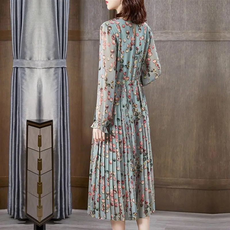 

Natural Silk Dress Women's Fashion Dress Vintage Party Dress Women 2020 Summer Dress