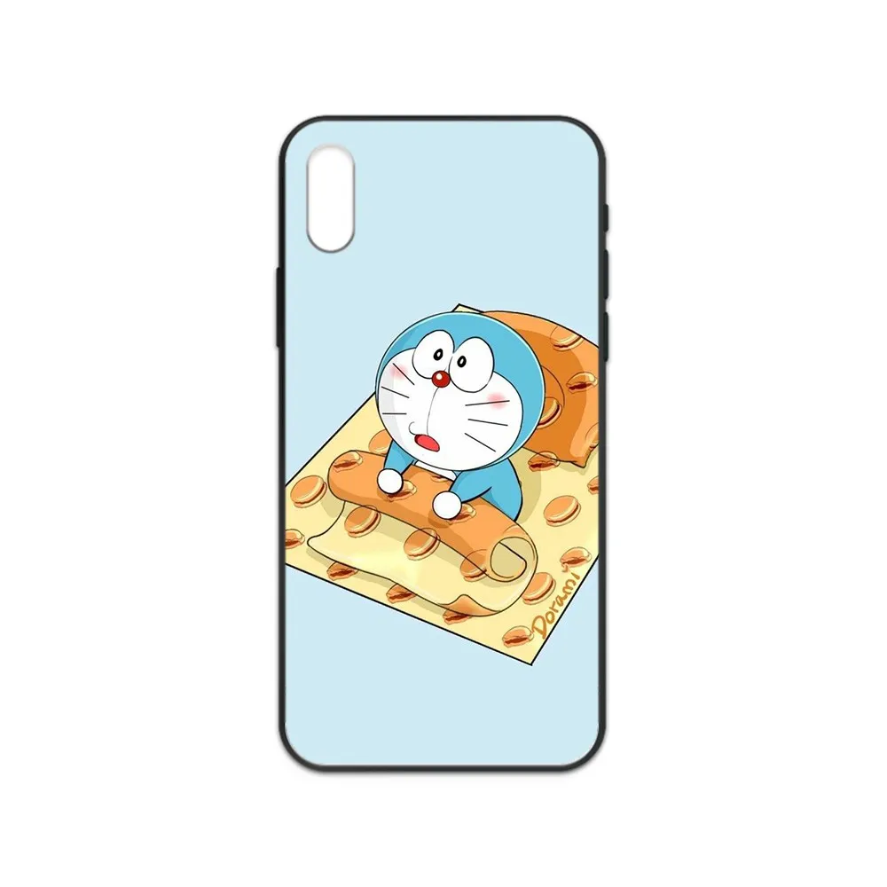 Doraemon Cartoon Cute Lovely Etui black Phone case cover hull For iphone 4 4s 5 5S SE 5C 6 6S 7 8 plus X XS XR 11 PRO MAX 2020 | Мобильные