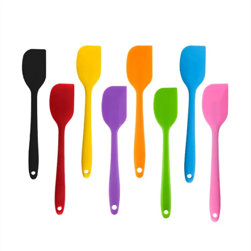 

New 28cm Silicone Spatula High Temperature Resistant Spatula Cake Cream Spatula Easy To Clean Rubber Baking Scraper Baking Tool
