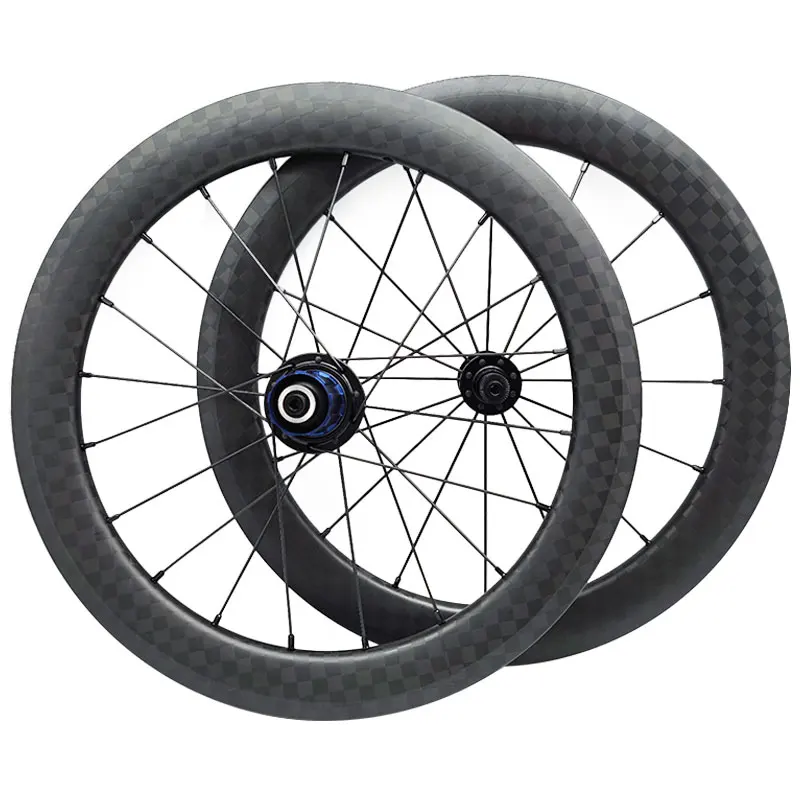 Углеродная колесная пара 18 дюймов 355 Birdy Велосипедное колесо SEMA Data Hub V Brake 100/130 мм