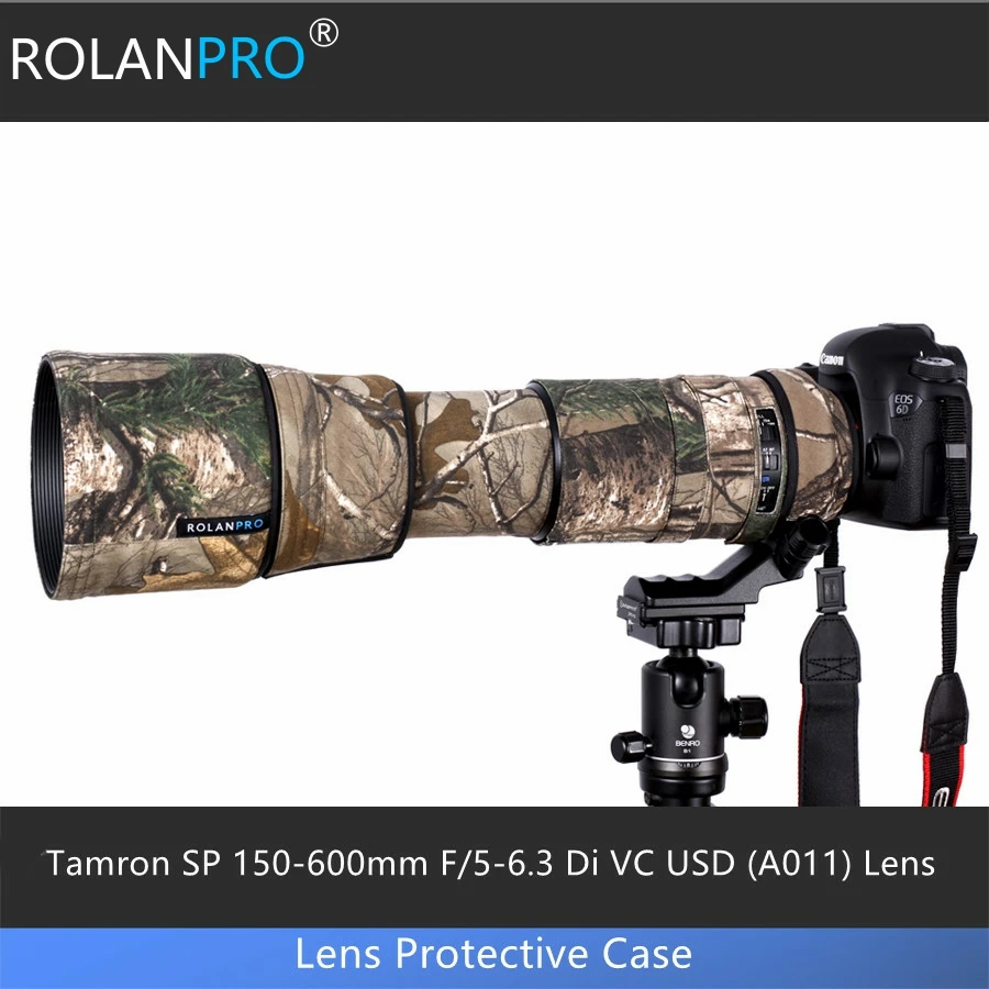 Камуфляжный дождевик для объектива камеры Tamron SP 150 600 мм F/5 6 3 Di VC USD (A011) защитный