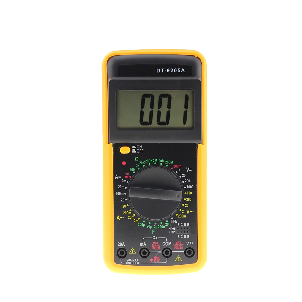 

Digital Multimeter DC/AC Ammeter Voltmeter Current Resistance Tester LCD Display Current Meter