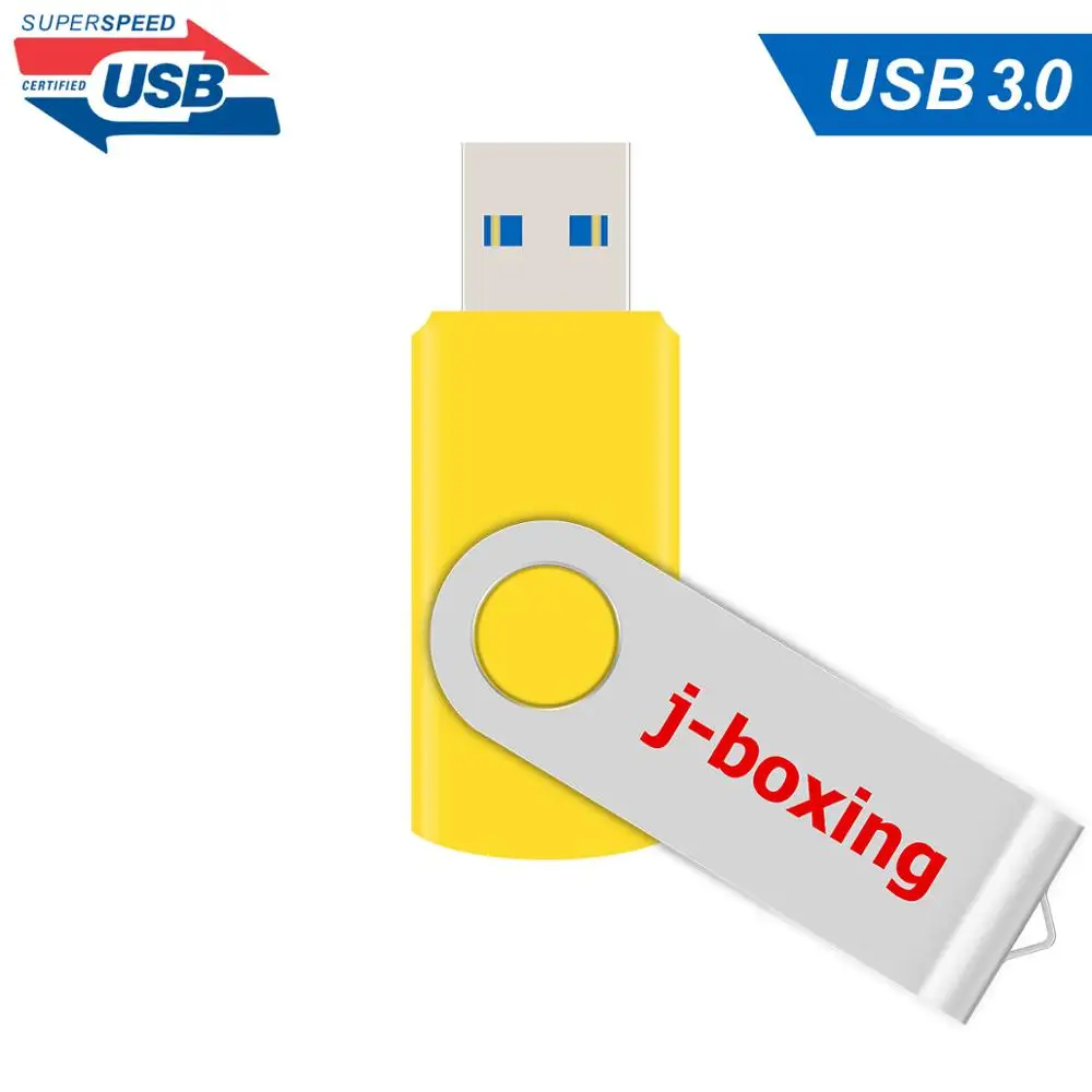 J-boxing 64GB USB 3.0 Flash Drive Thumb Memory Stick Metal Swivel Pen 16GB 32GB for PC Macbook Tablet usb Drives | Компьютеры и офис