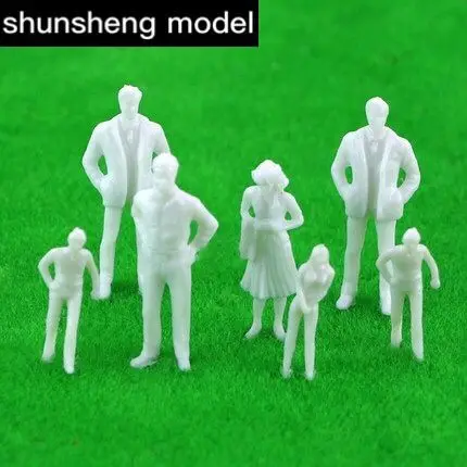 Масштаб модель поезда белого цвета масштаб 1:43 белые фигурки O 50 шт. | Игрушки и