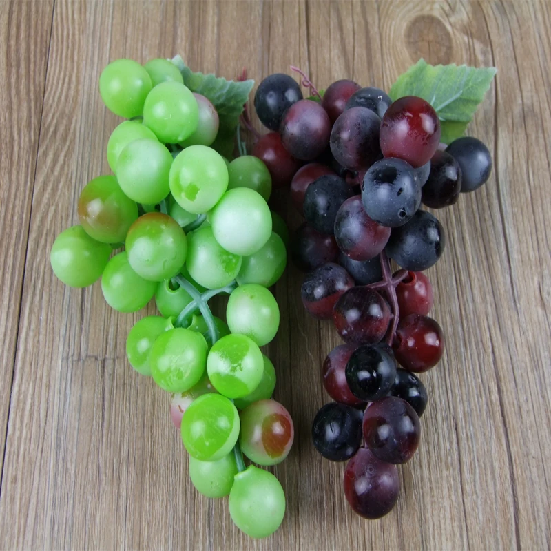 Искусственные фруктовые растения пластиковые листья винограда Рождественский
