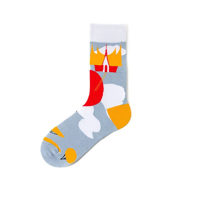 Новинка Осень/Зима Популярные носки популярный логотип Хип-Хоп унисекс забавные