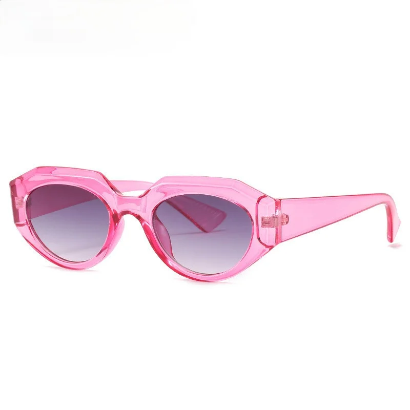 

2021 Fashion Small Square Frame Women Plastic Sunglasses Vintage Cat Eye Polygon Glasses Men Out Door Sun Glasses Uv400