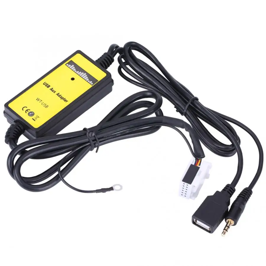 Автомобильные кабели Автомобильный USB Aux In адаптер MP3 плеер Кабельное радио аудио