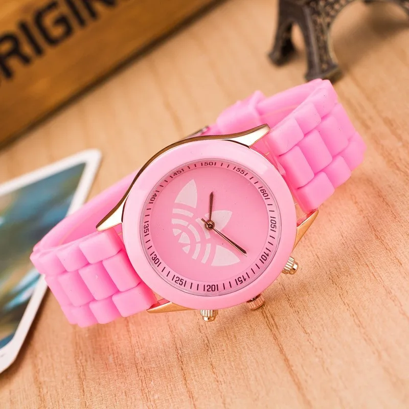 Часы reloj mujer новые модные спортивные Брендовые для женщин мужчин силиконовые часы