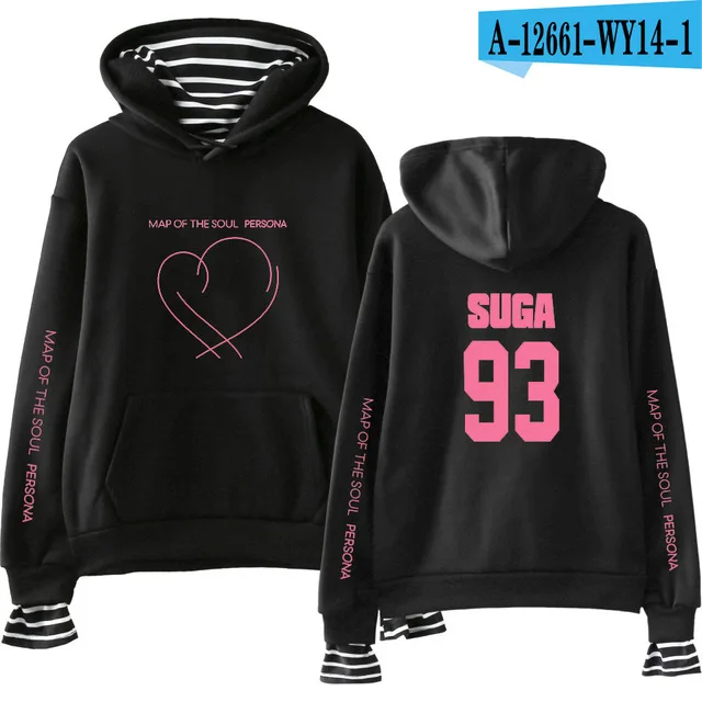 21 JIMIN J-HOPE JUNG KOOK SUGA альбом карта Soul Persona Печать Поддельные два предмета толстовки для женщин/мужчин модные тонкие/флисовые пальто - Цвет: 21