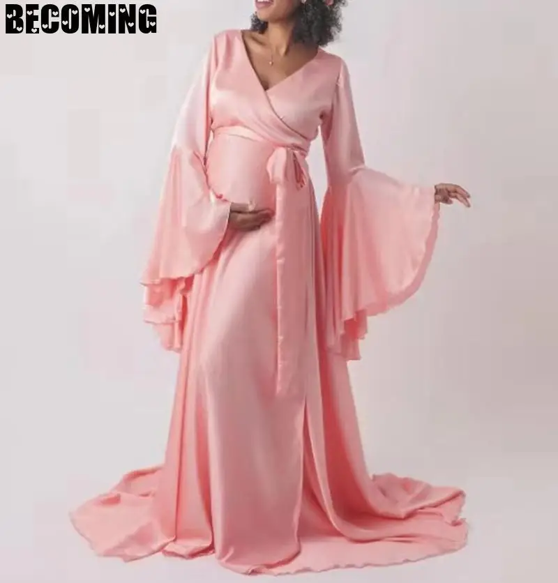 Платье для беременных фотосъемки сексуальные макси белые платья Большие размеры