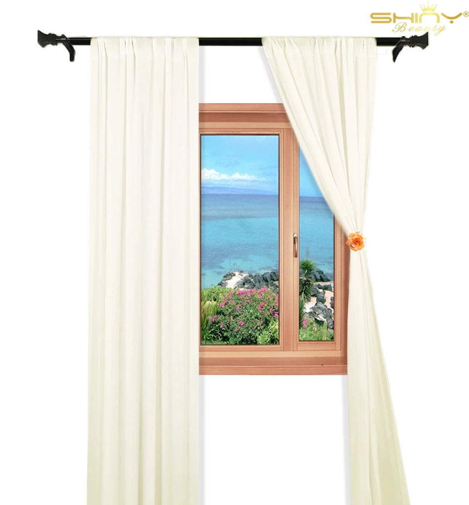 Европейский стиль абрикосового цвета ширма для душа без крючков 120 дюймов