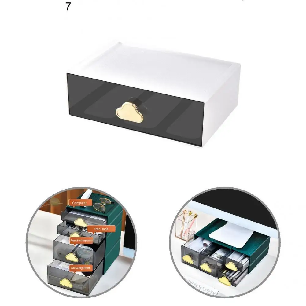 

Bright Color Stable Stackable Multi-use Jewelry Container Thick Makeup Box Anti-scratch for Daily Use
