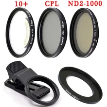 KnightX 52MM mobile phone accessories colse up 10  lens lenses cellphone Filter for iphone 11 phone  mobile android