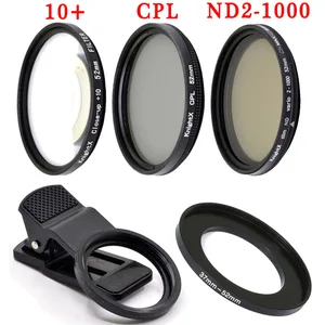 knightx 52mm mobile phone accessories colse up 10 lens lenses cellphone filter for iphone 11 phone mobile android free global shipping