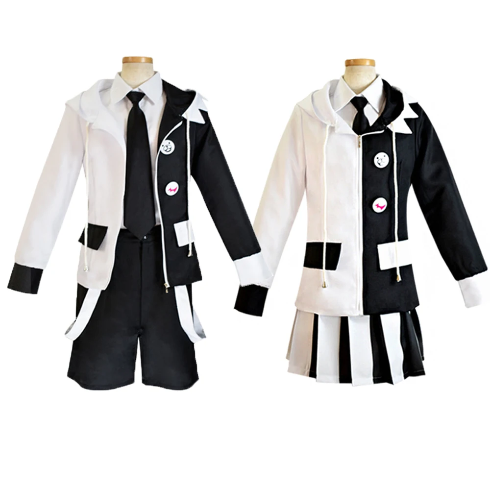 Danganronpa Dangan Ronpa медведь Монокума Наряд полный комплект косплей костюм|Костюмы