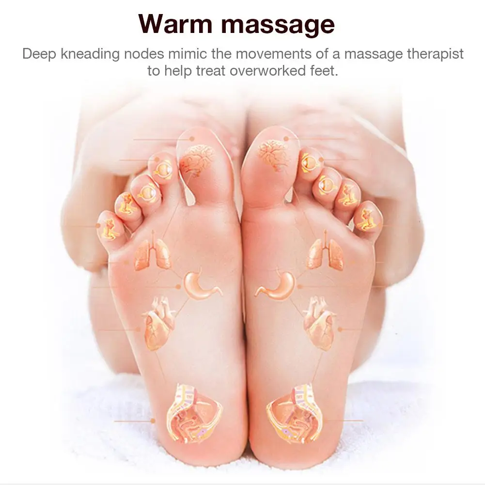 Электрический массажер для ног вибрирующий нагревающийся снятия боли