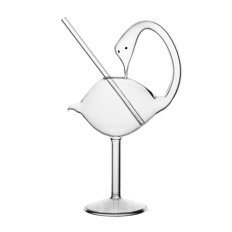 

1PCS Swan Shape Cocktail Glass, Wine Glass, Water Cup for restaurants,bar, part
