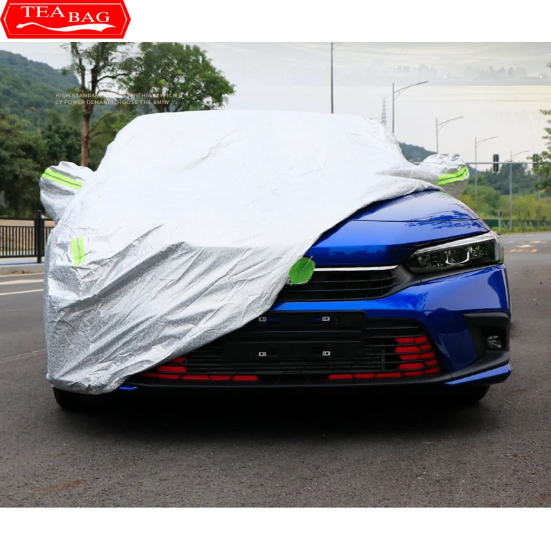 For Honda Civic 11th Gen 2021 2020 Waterproof Car Covers Sun Protection Exterior Parts For Reflector Anti Rain Snow Accessories