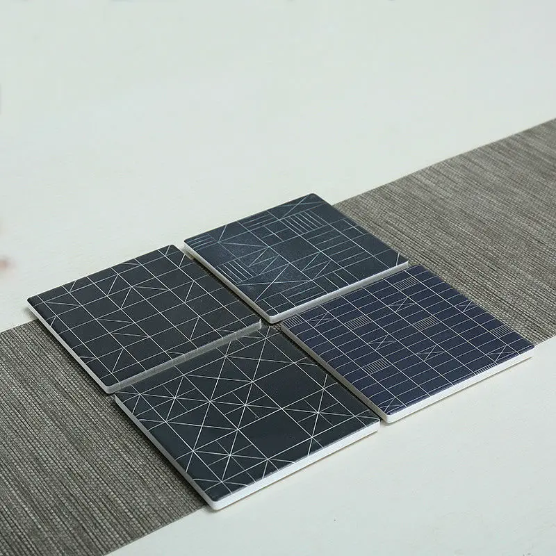 Набор из 4 предметов DUNXDECO подставки под столовые приборы керамический пробковый