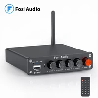 bluetooth 5 0 sound power amplifier 2 1 channel integrated amp u disk player home audio subwoofer 100w bt30e fosi audio