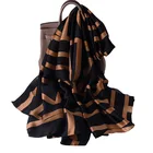 2021 модная цепочка x 90 см шелковый шарф популярные шарфы на шею корейский дизайнерский бандан пляжное полотенце женская новая шаль и шарф
